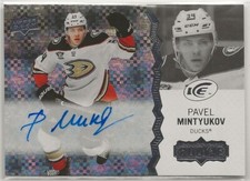 2023-24 Upper Deck Ice Autographs White Snowflake Rookie #256 Pavel Mintyukov