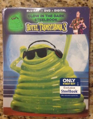 Hotel Transylvania 3 (Blu-ray+DVD+Digital;Only@BB Glow-in-the-Dark SteelBook)NEW