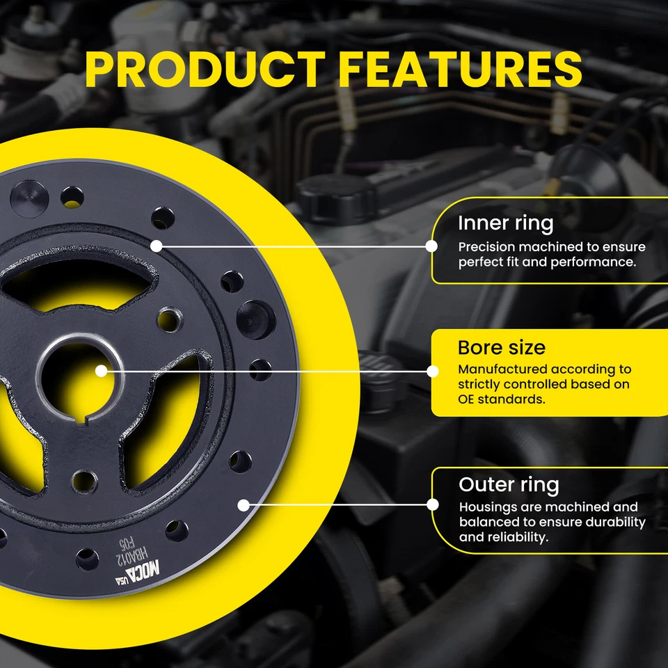 Equilibrador armónico y correa serpentina para Chevrolet G10 C1500 GMC K1500 C2500 5,0 L Foto 4 de 4