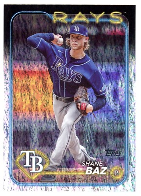 2024 TOPPS COMPLETE SET FOILBOARD SHANE BAZ 9/265 TAMPA BAY RAYS