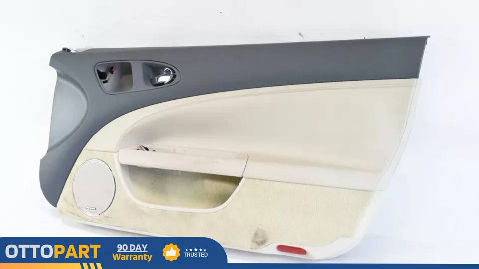 2007-15 Jaguar XK XKR Convertible Front Right Side Door Panel Leather Ivory OEM - Image 2 of 4