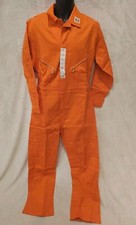 Vtg Walls Master Made Coveralls 40R LS Orange Overall Work Wear Imperfect NOS US