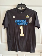 NFL NEW Carolina Panthers 50th Super Bowl 1 Newton S/S Tee, Youth L Defect