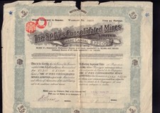 The St. Ives Consolidated Mines Ltd dd 1911 UK / GB MINING