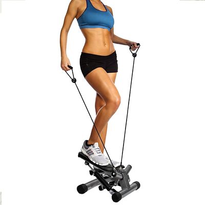 Balancefrom Adjustable Stepper With Resistance Bands And Lcd Monitor