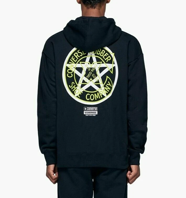 CONVERSE x NEIGHBORHOOD HOODIE PULLOVER BLACK 10018148 A01