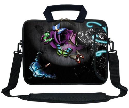 13.3" Neoprene Laptop Bag Case Sleeve w. Pocket Handle & Carrying Strap 2705 - 第 1/3 張圖片