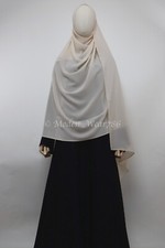 XL Premium Chiffon Hijab Wrap Shayla Scarf Shawl Muslim Headcover Dove