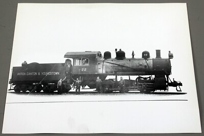 AC&Y Railroad Train Engine #22 Photograph 8x10 Akron Canton & Youngstown RR
