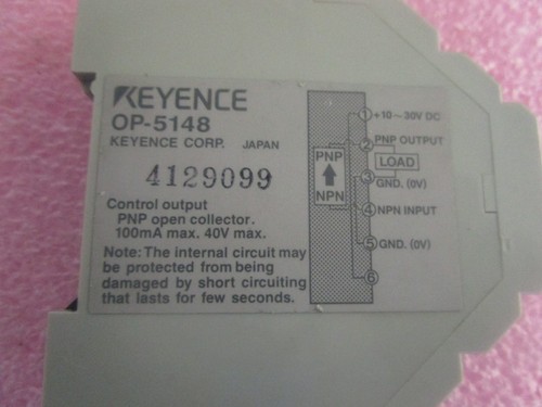 Keyence Model: OP-5148 PNP Adapter - Picture 2 of 2