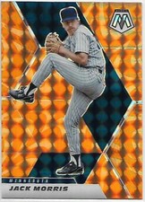 2021 Panini Mosaic Mosaic Reactive Orange #176 Jack Morris NM-MT Twins