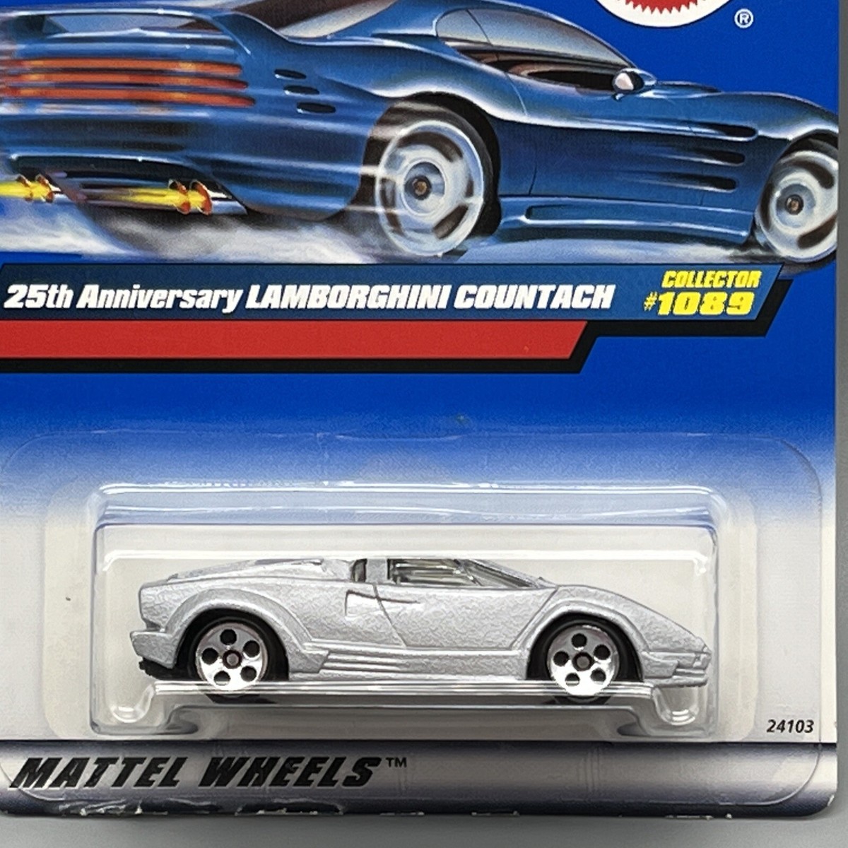 Hot Wheels 25th Anniversary Silver Lamborghini Countach Collector