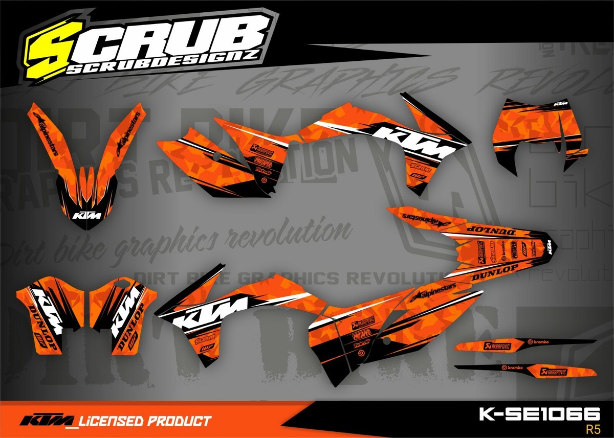 Graphics KTM EXC 2012 2013 - 125 200 250 350 450 500 Decals