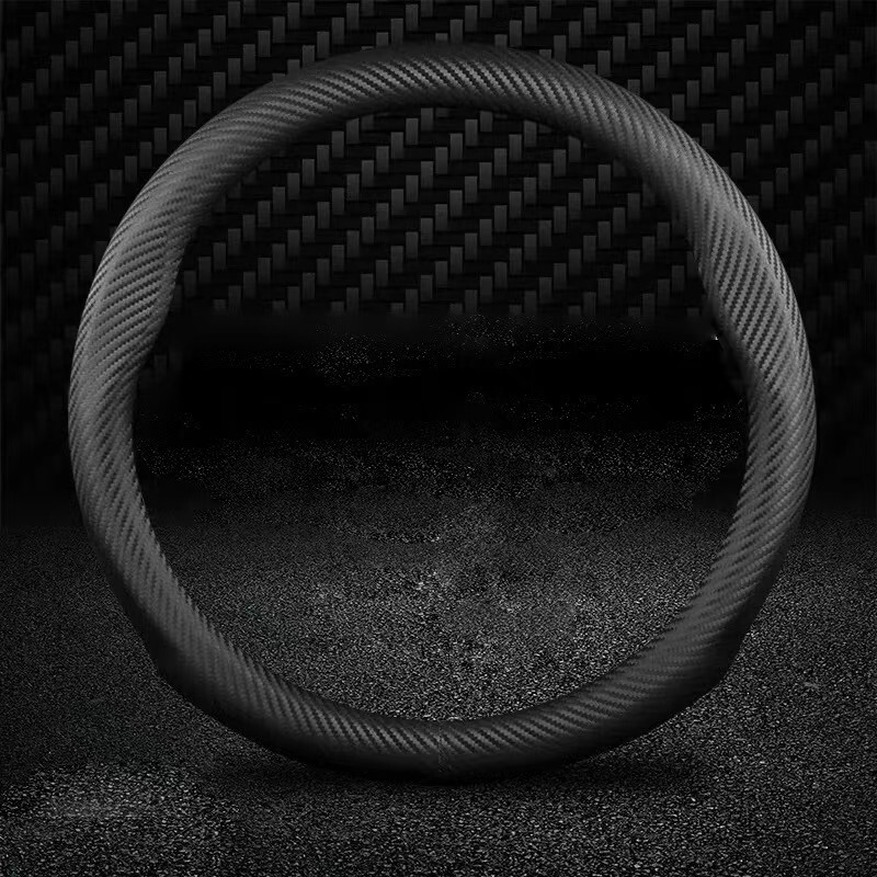 15"38cm Carbon fiber Steering Wheel Cover For  1927-2026 tesla  All model