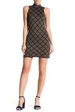 New Women Romeo & Juliet Olive Black Sleeveless Sweater Dress RJ36405 Size L