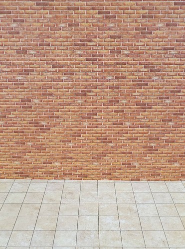 Dollhouse Red Orange Brick Seamless Embossed Paper 1:12 Scale World Model - Picture 4 of 4
