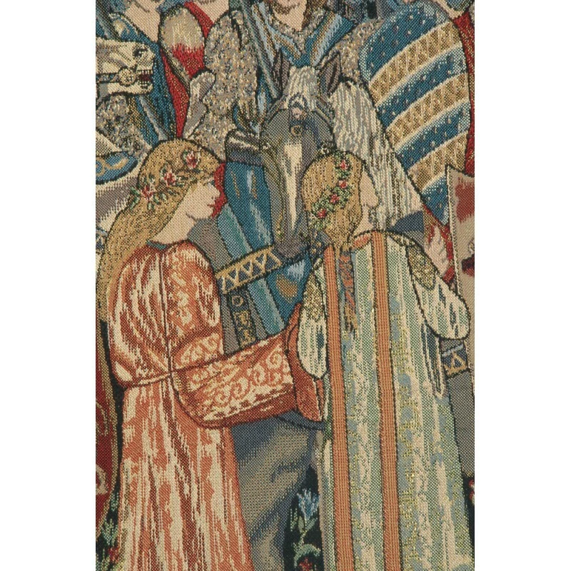 Arte de pared tapiz tejido Rey Arturo caballeros de la mesa redonda armamento, salida Foto 3 de 3