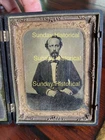 Civil War CSA Capt R B Winder ESVA  QM Andersonville Prison 1/6 Ambrotype Case