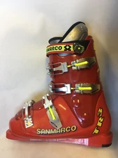 Intermediate-Advanced SanMarco 90+ Flex Racing Ski boots SIZES 23-27.5 RACE RED