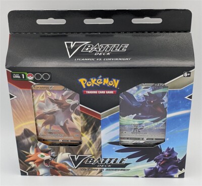 Pokémon TCG V Battle Deck Lycanroc vs. Corviknight 2x Lot - ES