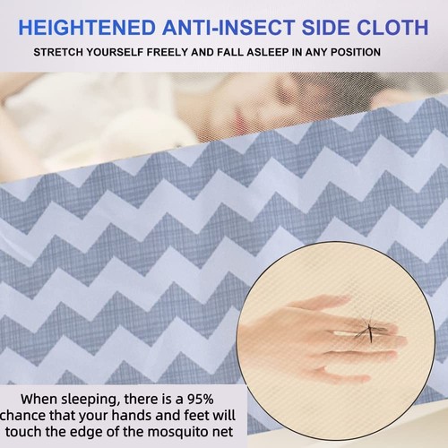Mosquito Net Pop Up Ten,Folding Netting Bed Tent,Portable Mosquito Netting wi... - Picture 3 of 7