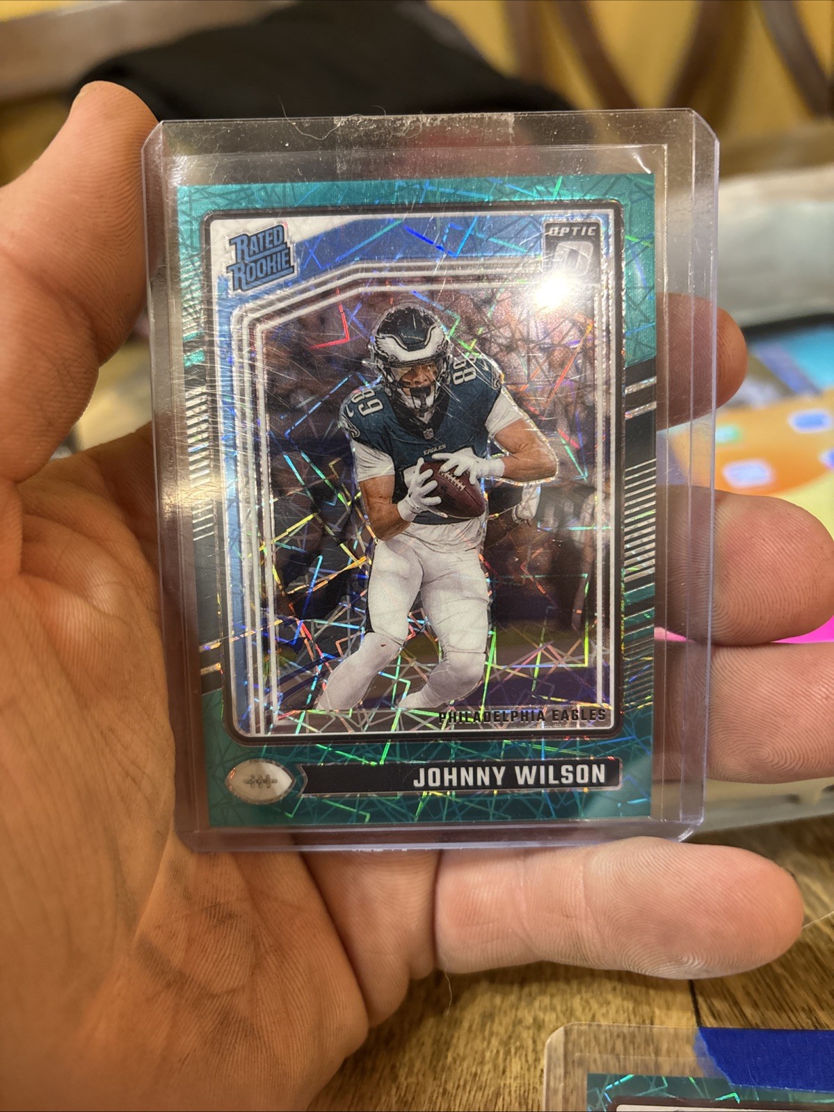 2024 Donruss Optic - Teal Velocity Johnny Wilson #256 Eagles SSP CASE HIT CLEAN!