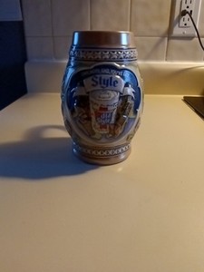 1983 G Heileman Brewing Old Style Beer Ceramic Mug
