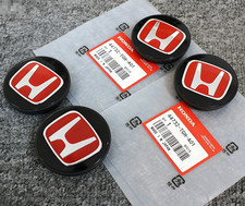 4pc For 1999-2014 Honda Civic Insight Fit Red Wheel Center Caps Hubcaps 2.25in