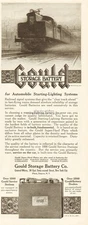 1917 Gould Storage Battery Depew NY Railroad Signal System Electric Train Ad
