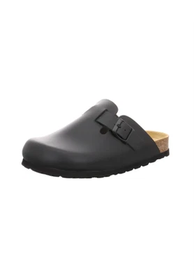 Natural Sense Damen Hausschuhe Clog Leder schwarz 1152539 - Bild 1 von 4