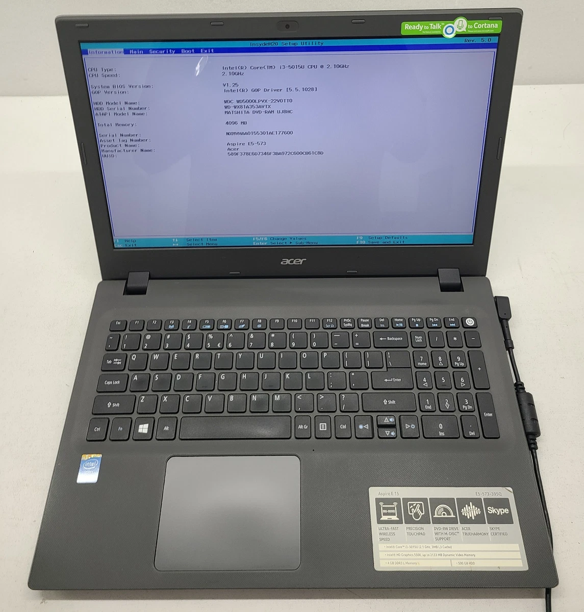 acer ノートPC Win10 Core i3 4GB 500GB Acer 4 GB RAM PC 500-749 GB Hard Drive Capacity Laptops & Netbooks