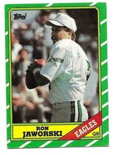 RON JAWORSKI 1986 TOPPS CARD EX-MT CONDITION