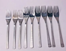 Hercules Inox Stainless Flatware 18/8 Dinner Salad Fork set of 9 Replacement