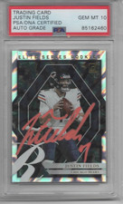 2021 Panini Donruss Elite Series Rookies Justin Fields #ESR-JFI [Rookie] Auto