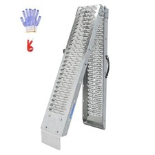 83" Folding Motorcycle Ramp, 480 lbs Capacity Steel Bike Ramp for Truck, Anti