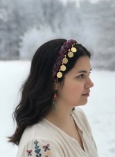 Turkish Money Hair Band Boho Braided Cotton H...