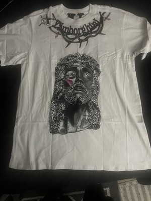 Vlone x Yams Day Jesus Piece Graphic T-Shirt White XL Yam.  100% Authentic