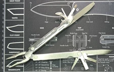 Leatherman PST Multi Tool Vintage BOD 1195 Early 90's Stainless EXLUC CLEAN