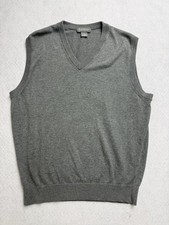 Daniel Cremieux Signature Collection Men's Sweater Vest Supima Cotton Grey L