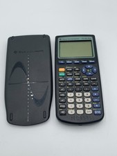 Texas Instruments Ti-83 Plus Graphing Calculator Black With Cover Good