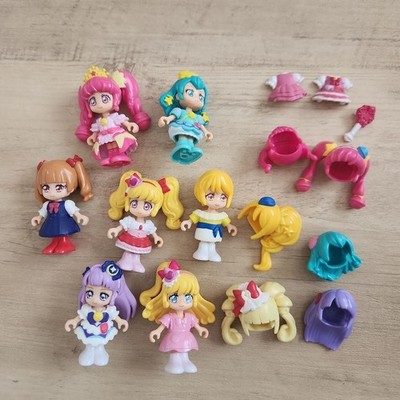 Precure Mini Figuren Set / Action Figuren Pink Blau Gelb Lila 7 Teile