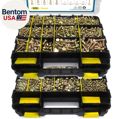 #ad 919 Pcs Grade 8.8 Metric Bolt Assortment M4 M5 M6 M8 Heavy Duty Bolts and Nuts $66.11