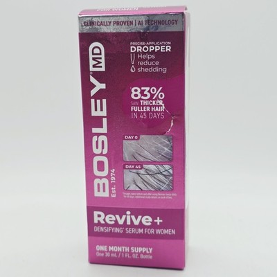 Bosley MD Revive + Densifying Hair Regrowth Serum for Women 1 fl oz NEW
