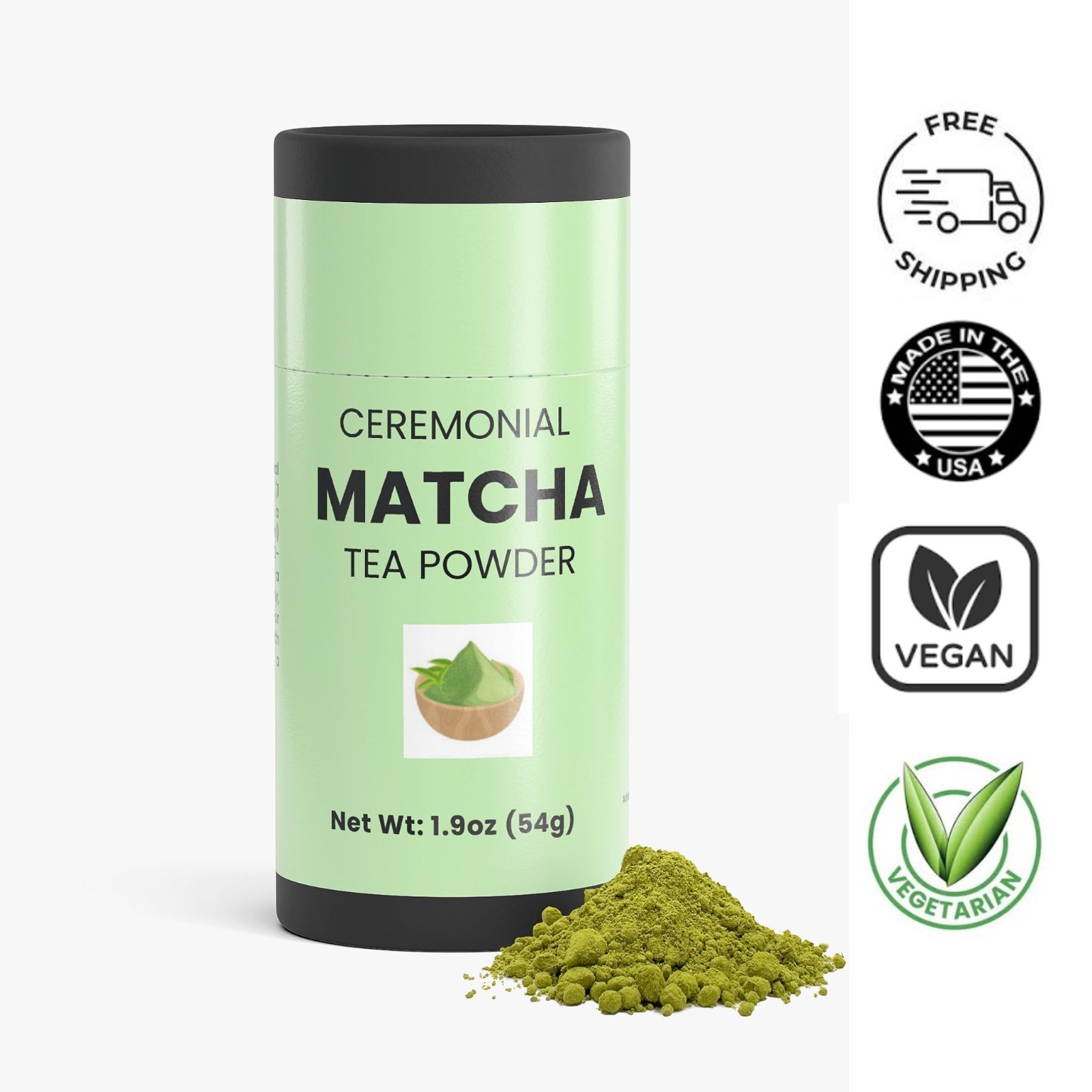 Powder &ndash; Premium Japanese Green Tea, Stone-ground, Vibrant