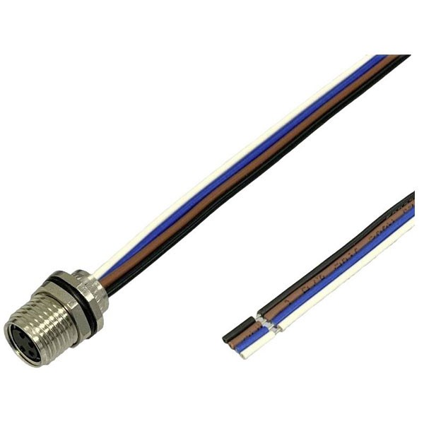 BKL Sensor/Actuator socket M8 0.2m 4.5-pin recess-mount