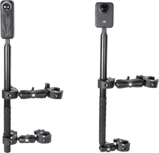 Motorcycle Mount Kit for Insta360 One X5 X4 X3 X2 RS DJI OSMO 360 Gopro MAX- Dou