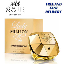 Paco Rabanne Lady Million Eau de Parfum 80ml Spray for Women – Brand New & Seale