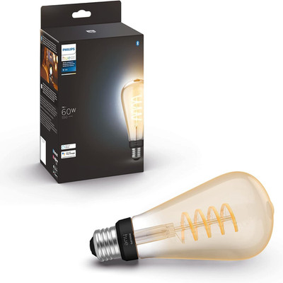 Philips Hue Smart 60W St23 Filament Led Bulb - White Ambiance Warm-To-Cool
