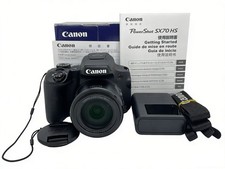Excellent Boxed Canon PowerShot SX70 HS 20.3MP 65X Zoom 4K Black Fully Tested