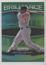 2020 Panini Prizm Brilliance Green Prizm Rafael Devers #B-8 6ke